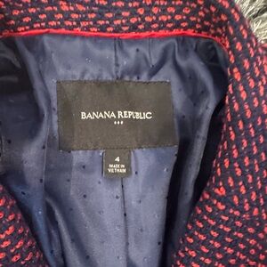 Banana Republic Textured Jacket in Navy and Red